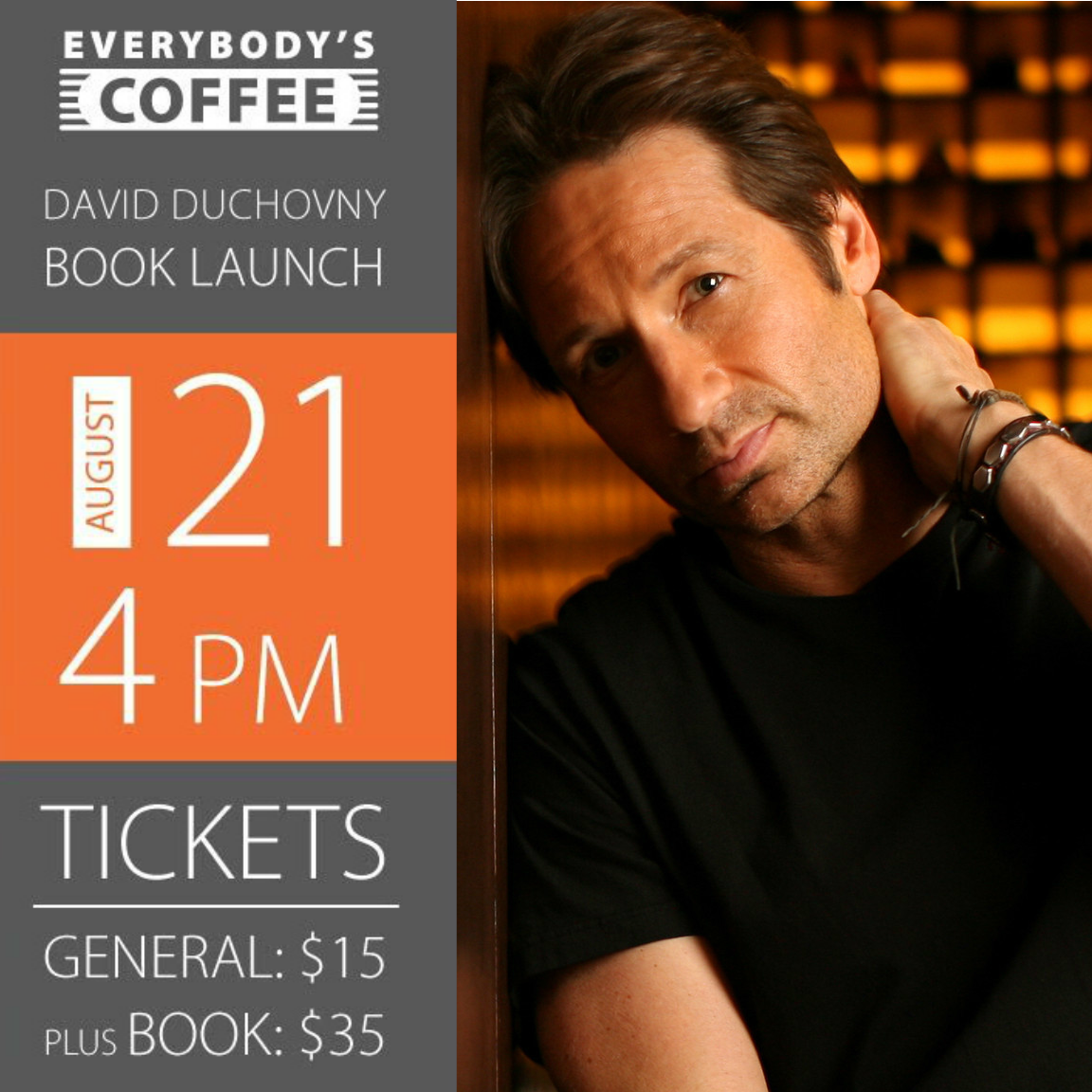 David Duchovny Reading and Book Signing