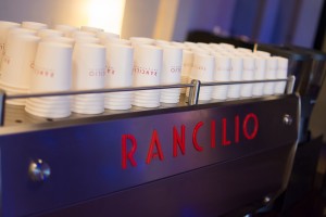 Rancilio Specialty Coffee Machine and Cups
